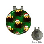 santa Emoji Christmas Golf Ball Marker Hat Clip