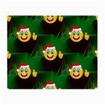 santa Emoji Christmas Small Glasses Cloth