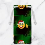 santa Emoji Christmas Jewelry Bag