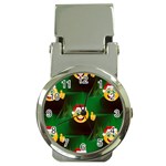 santa Emoji Christmas Money Clip Watch