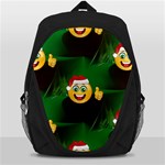 santa Emoji Christmas Backpack Bag