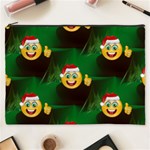 santa Emoji Christmas Cosmetic Bag (XXXL)