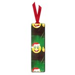 santa Emoji Christmas Small Book Mark