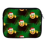 santa Emoji Christmas Apple iPad 2/3/4 Zipper Case