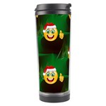 santa Emoji Christmas Travel Tumbler