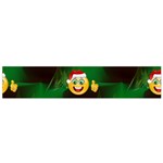 santa Emoji Christmas Flano Scarf (Small)