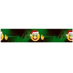 santa Emoji Christmas Flano Scarf (Large)