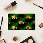 santa Emoji Christmas Cosmetic Bag (XS)