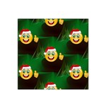 santa Emoji Christmas Satin Bandana Scarf