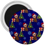 Christmas Monkey emoji 3  Magnet