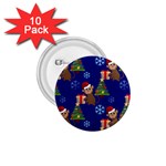 Christmas Monkey emoji 1.75  Button (10 pack) 