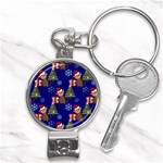 Christmas Monkey emoji Nail Clippers Key Chain