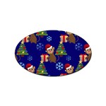 Christmas Monkey emoji Sticker (Oval)