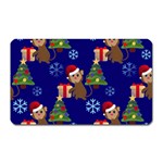 Christmas Monkey emoji Magnet (Rectangular)