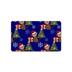 Christmas Monkey emoji Magnet (Name Card)