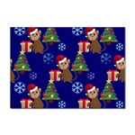 Christmas Monkey emoji Sticker A4 (10 pack)