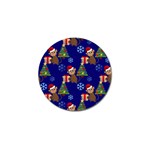 Christmas Monkey emoji Golf Ball Marker