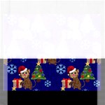 Christmas Monkey emoji Jigsaw Puzzle (Rectangular)