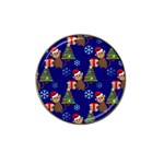 Christmas Monkey emoji Hat Clip Ball Marker