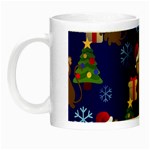 Christmas Monkey emoji Night Luminous Mug