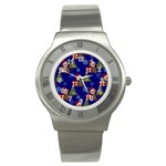 Christmas Monkey emoji Stainless Steel Watch