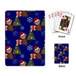 Christmas Monkey emoji Playing Cards Single Design