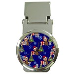 Christmas Monkey emoji Money Clip Watch