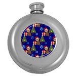 Christmas Monkey emoji Hip Flask (5 oz)