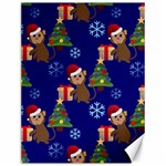 Christmas Monkey emoji Canvas 12  x 16 