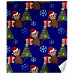 Christmas Monkey emoji Canvas 20  x 24 