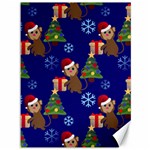 Christmas Monkey emoji Canvas 36  x 48 