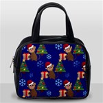 Christmas Monkey emoji Classic Handbag (One Side)