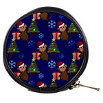 Christmas Monkey emoji Mini Makeup Bag