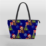 Christmas Monkey emoji Classic Shoulder Handbag