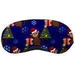 Christmas Monkey emoji Sleeping Mask