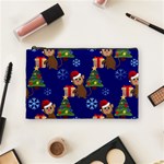 Christmas Monkey emoji Cosmetic Bag (Medium)