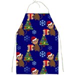 Christmas Monkey emoji Full Print Apron