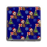 Christmas Monkey emoji Memory Card Reader (Square)