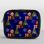 Christmas Monkey emoji Mini Toiletries Bag (One Side)