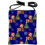 Christmas Monkey emoji Shoulder Sling Bag