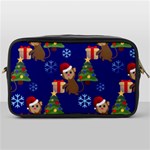 Christmas Monkey emoji Toiletries Bag (One Side)