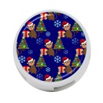 Christmas Monkey emoji 4-Port USB Hub (One Side)