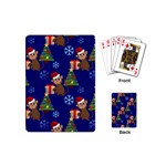 Christmas Monkey emoji Playing Cards (Mini)