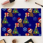 Christmas Monkey emoji Cosmetic Bag (XXL)