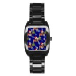 Christmas Monkey emoji Stainless Steel Barrel Watch