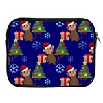 Christmas Monkey emoji Apple iPad 2/3/4 Zipper Case