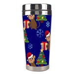 Christmas Monkey emoji Stainless Steel Travel Tumbler