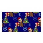 Christmas Monkey emoji Satin Shawl