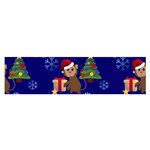 Christmas Monkey emoji Satin Scarf (Oblong)