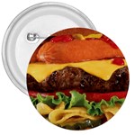 hipster Burger 3  Button